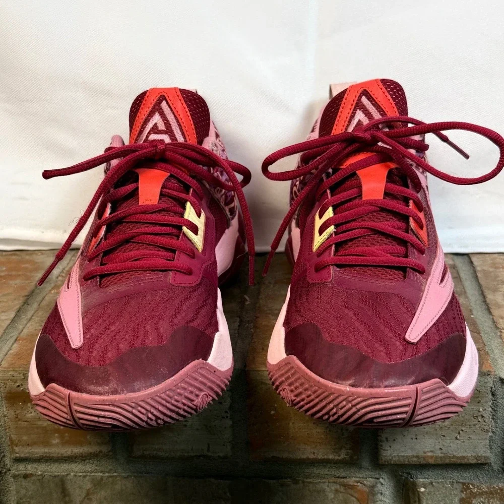 Nike Mens 10.5 Giannis Immortality 3 Alphabet Burgundy Pink Basketball Shoes